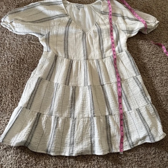 Evereve Alexia Tiered Cotton Mini Dress
 size Large - Picture 10 of 12